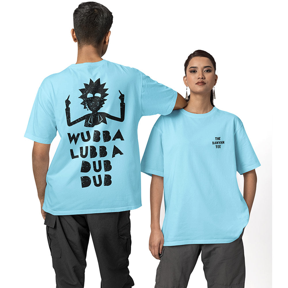 Rick and Morty Oversized T shirt - Wubba Lubba Dub Dub