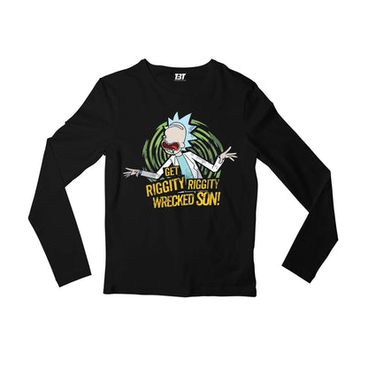 rick and morty riggity full sleeves long sleeves buy online india the banyan tee tbt men women girls boys unisex black rick and morty online summer beth mr meeseeks jerry quote vector art clothing accessories merchandise