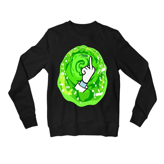 rick and morty intergalactic screw sweatshirt upper winterwear buy online india the banyan tee tbt men women girls boys unisex black rick and morty online summer beth mr meeseeks jerry quote vector art clothing accessories merchandise