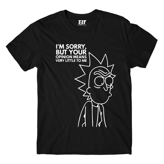 rick and morty opinion t-shirt buy online india the banyan tee tbt men women girls boys unisex black rick and morty online summer beth mr meeseeks jerry quote vector art clothing accessories merchandise