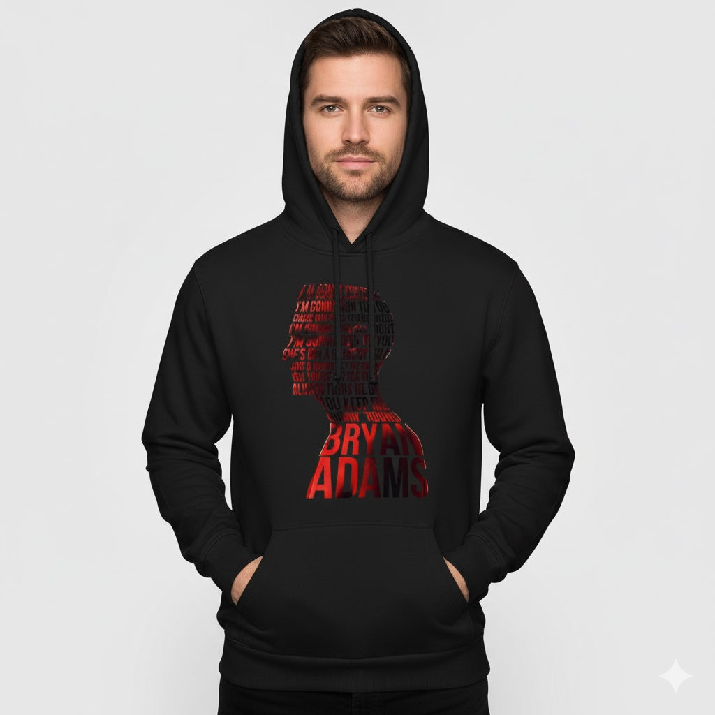 bryan adams run to you hoodie hooded sweatshirt winterwear music band buy online india the banyan tee tbt men women girls boys unisex black