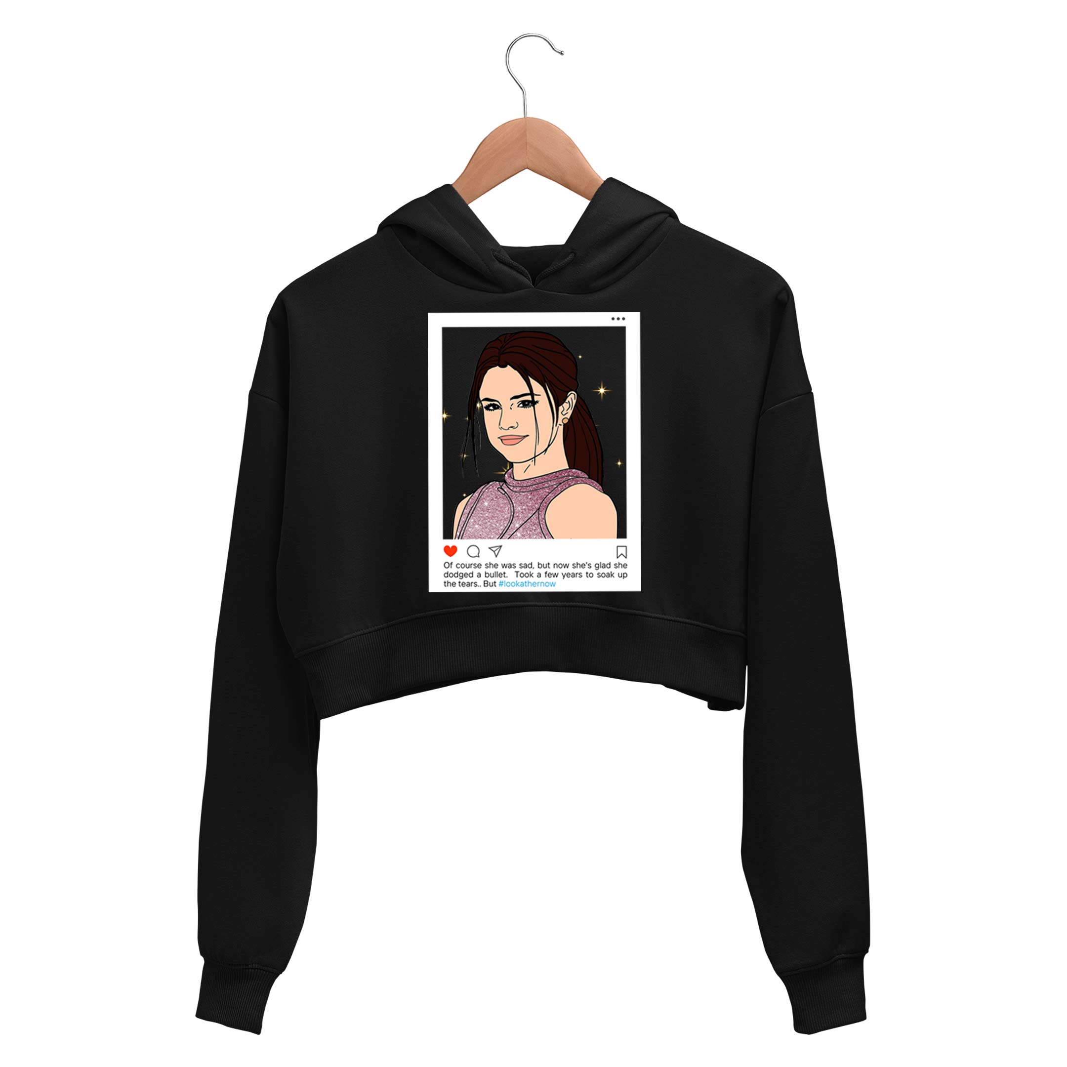 Selena crop top hoodie online