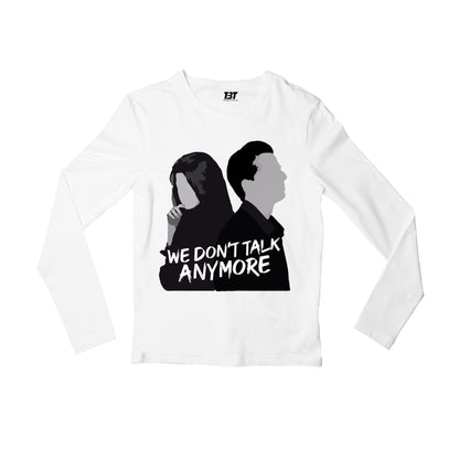 charlie puth we don't talk anymore full sleeves long sleeves music band buy online india the banyan tee tbt men women girls boys unisex white