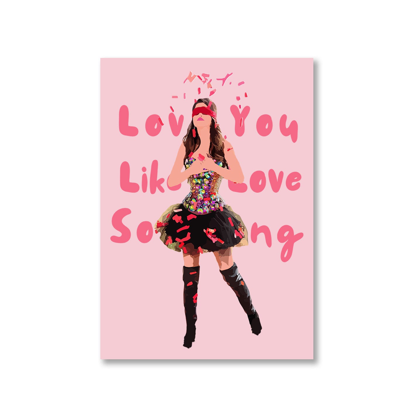 selena gomez love you like a love song poster wall art buy online india the banyan tee tbt a4