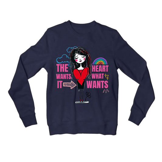 selena gomez the heart wants what it wants sweatshirt upper winterwear music band buy online india the banyan tee tbt men women girls boys unisex gray