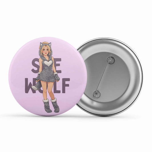 shakira she wolf badge pin button music band buy online india the banyan tee tbt men women girls boys unisex  