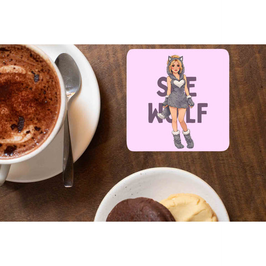 shakira she wolf coasters wooden table cups indian music band buy online india the banyan tee tbt men women girls boys unisex  