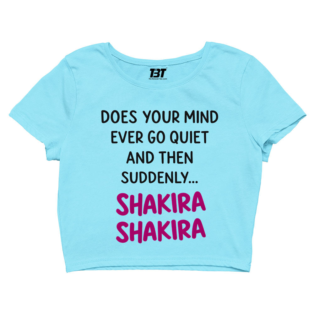 shakira does your mind crop top music band buy online india the banyan tee tbt men women girls boys unisex s 