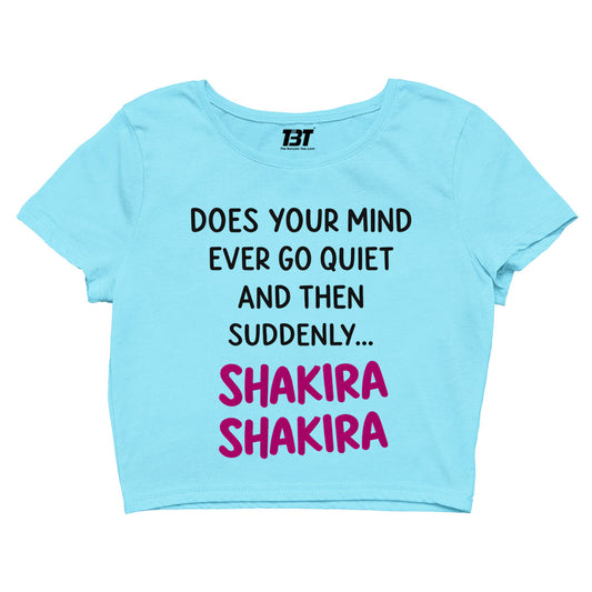 shakira does your mind crop top music band buy online india the banyan tee tbt men women girls boys unisex s 