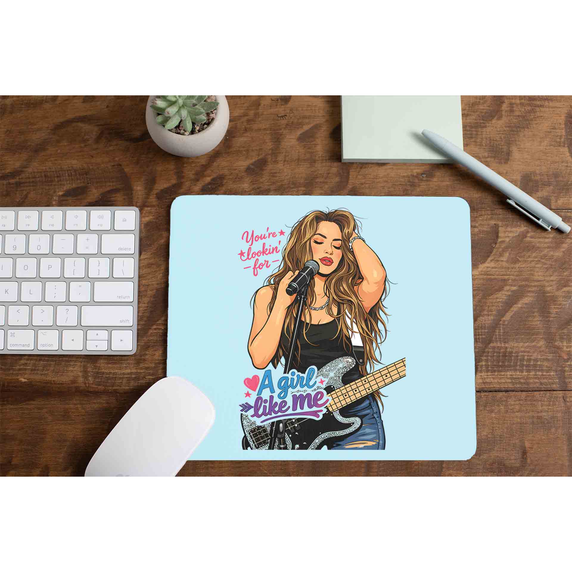shakira girl like me mousepad logitech large anime music band buy online india the banyan tee tbt men women girls boys unisex  