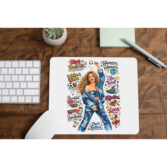 shakira doodle fiesta mousepad logitech large anime music band buy online india the banyan tee tbt men women girls boys unisex  