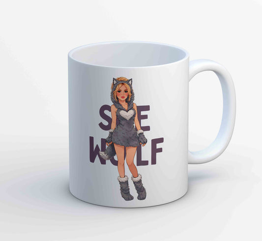 shakira she wolf mug coffee ceramic music band buy online india the banyan tee tbt men women girls boys unisex  