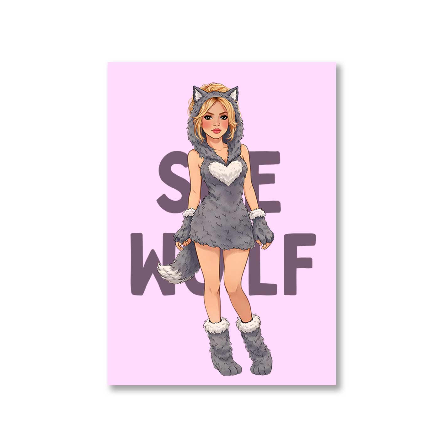 shakira she wolf poster wall art buy online india the banyan tee tbt 8 x 10 