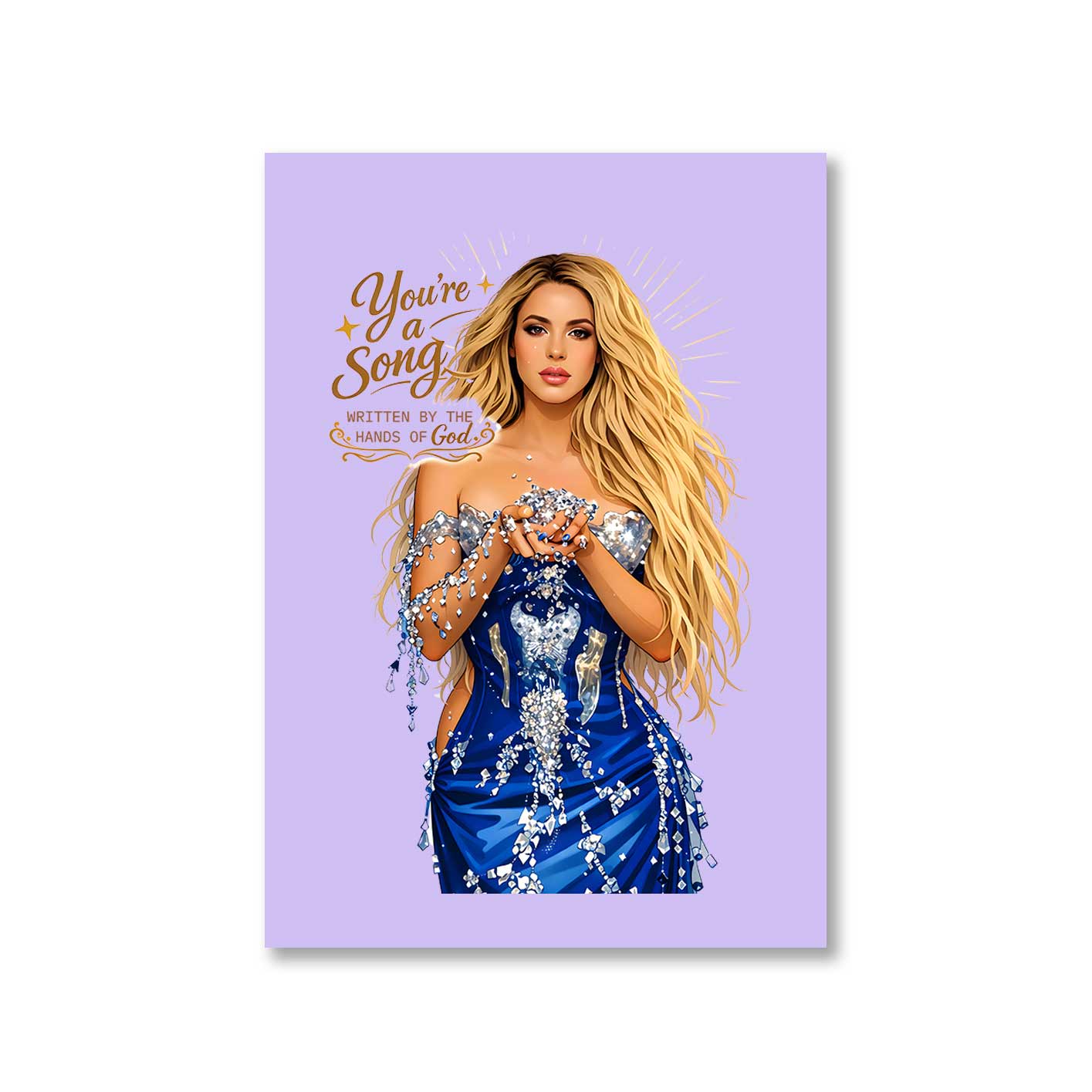 shakira you're a song poster wall art buy online india the banyan tee tbt 8 x 10 