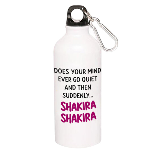 shakira does your mind sipper steel water bottle flask gym shaker music band buy online india the banyan tee tbt men women girls boys unisex  