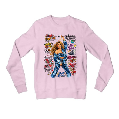 shakira doodle fiesta sweatshirt upper winterwear music band buy online india the banyan tee tbt men women girls boys unisex baby pink 