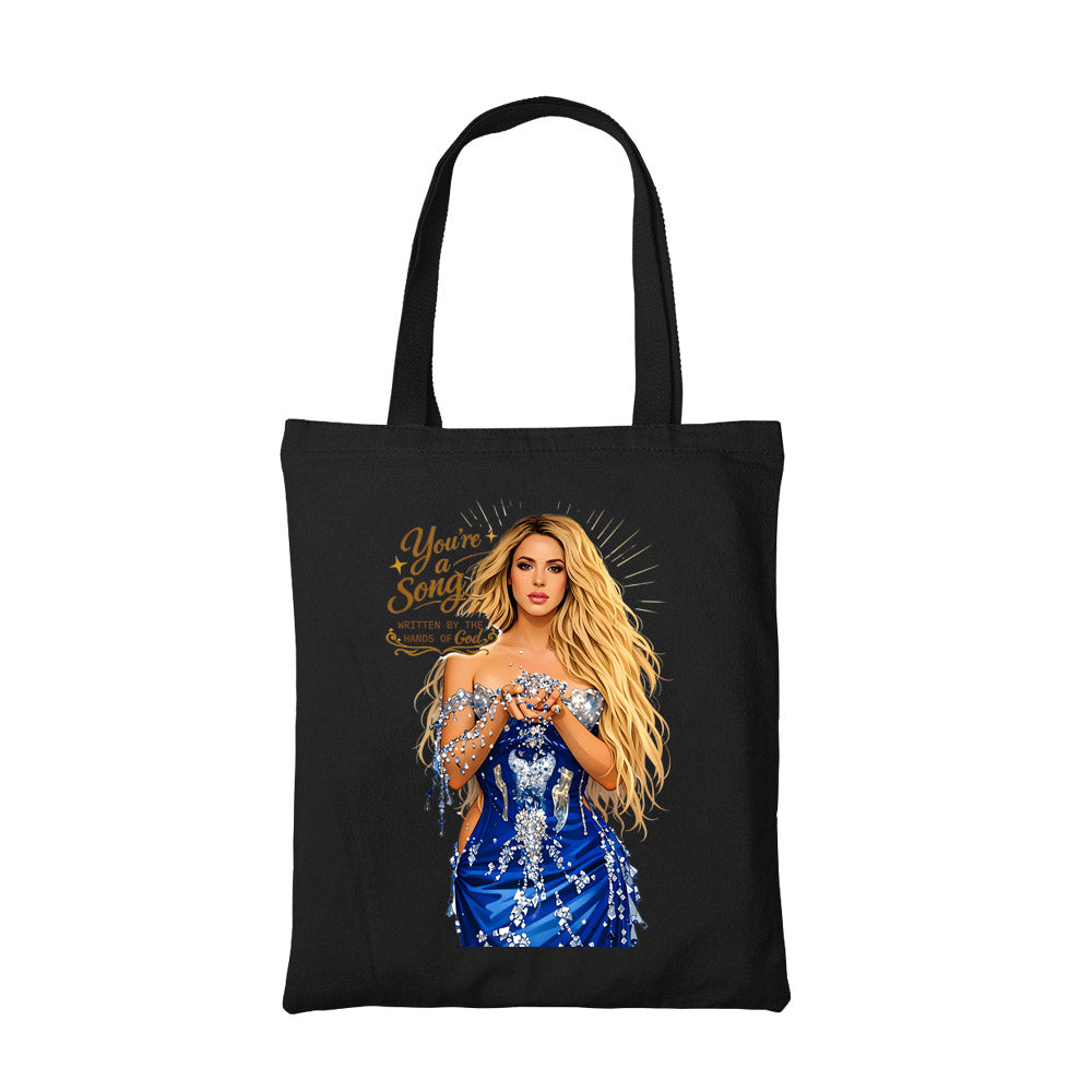 shakira you're a song tote bag cotton printed music band buy online india the banyan tee tbt men women girls boys unisex  