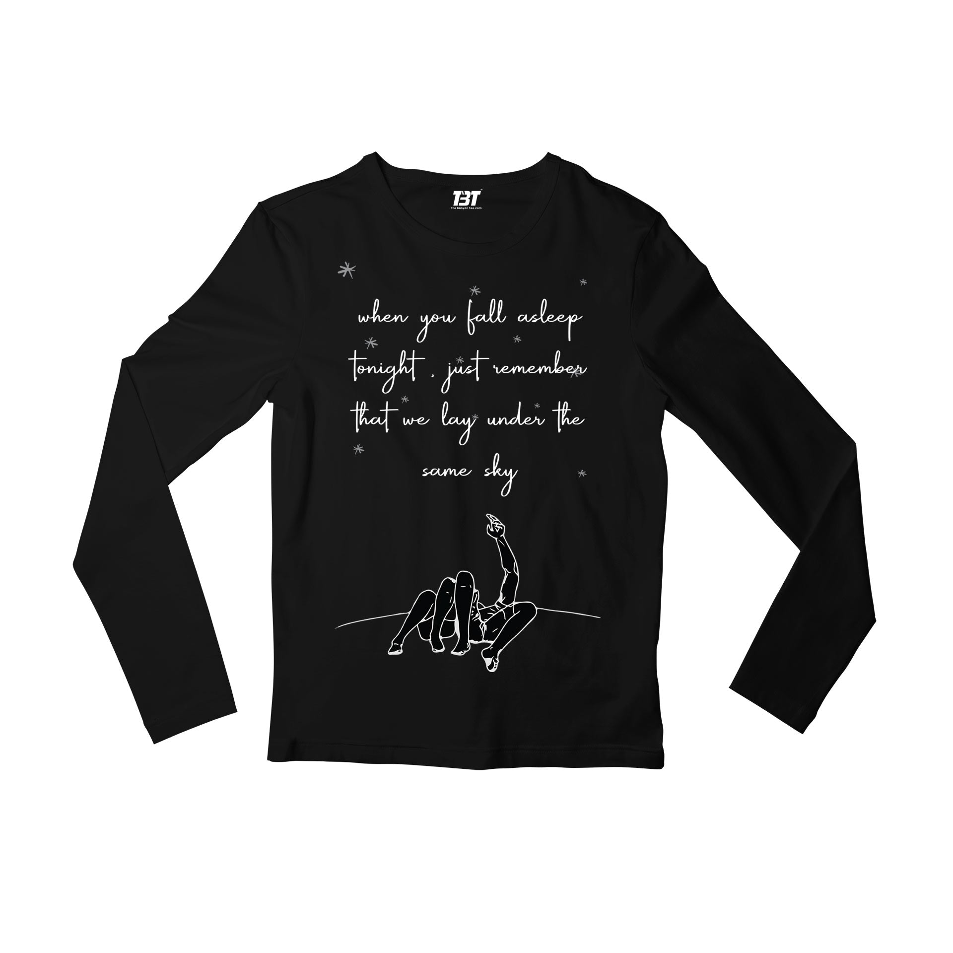 shawn mendes never be alone full sleeves long sleeves music band buy online india the banyan tee tbt men women girls boys unisex black