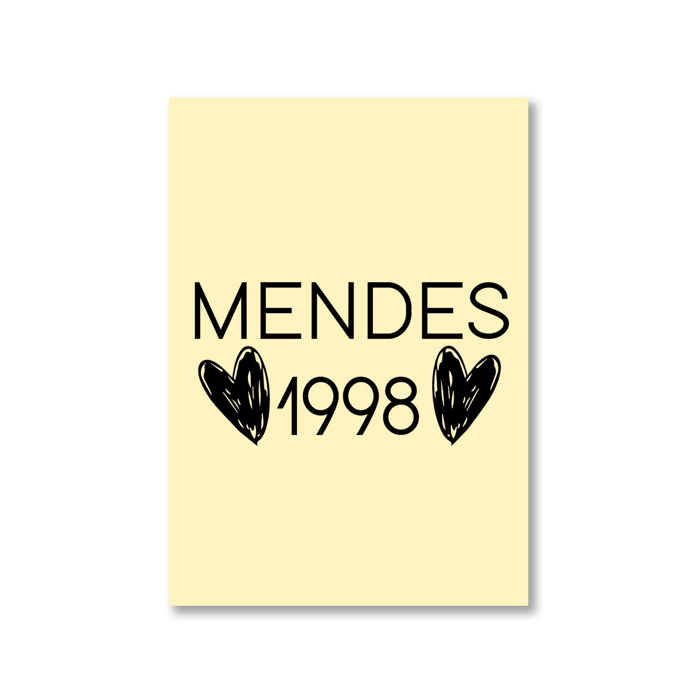 shawn mendes mendes 1998 poster wall art buy online india the banyan tee tbt a4