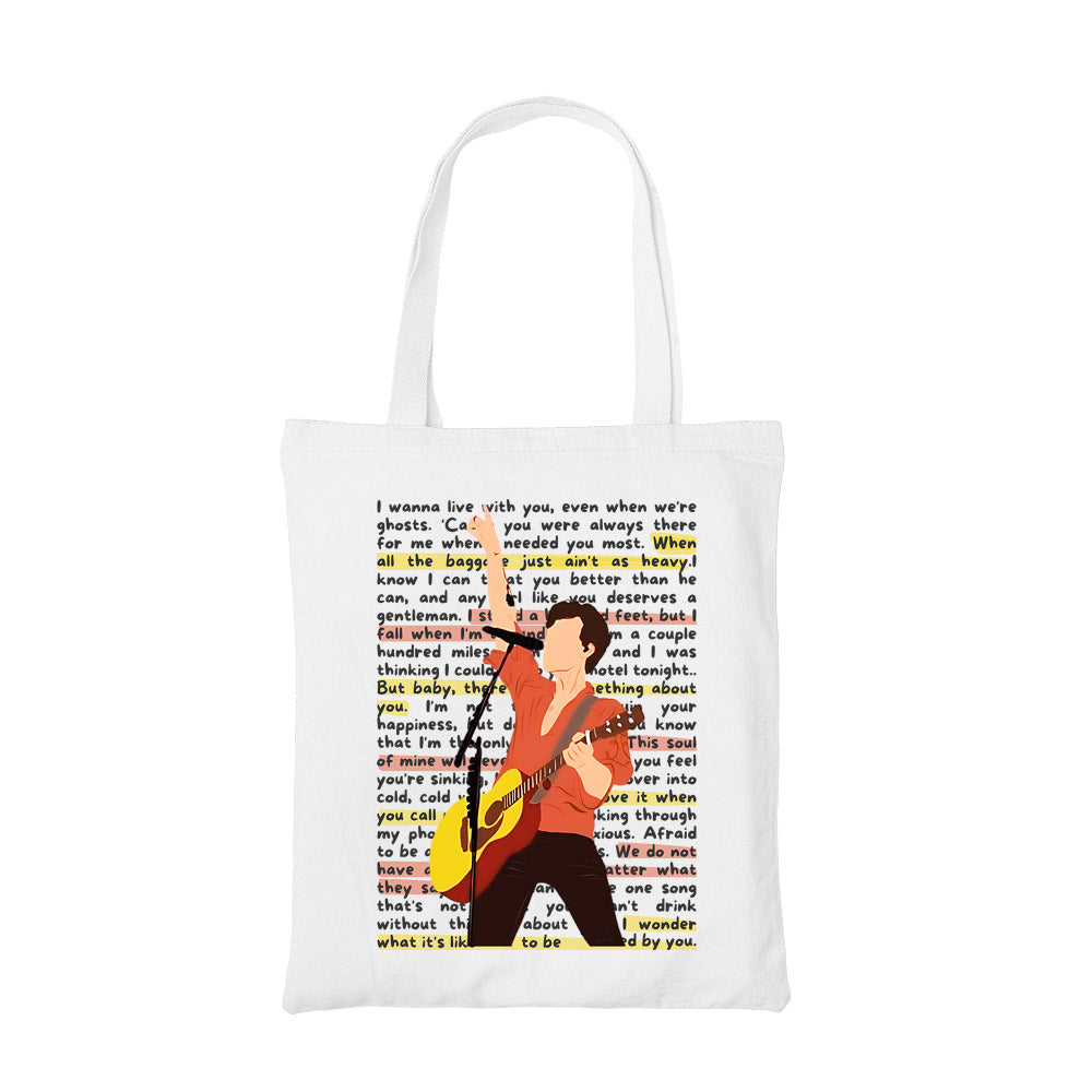 shawn mendes mendes in melodies tote bag cotton printed music band buy online india the banyan tee tbt men women girls boys unisex