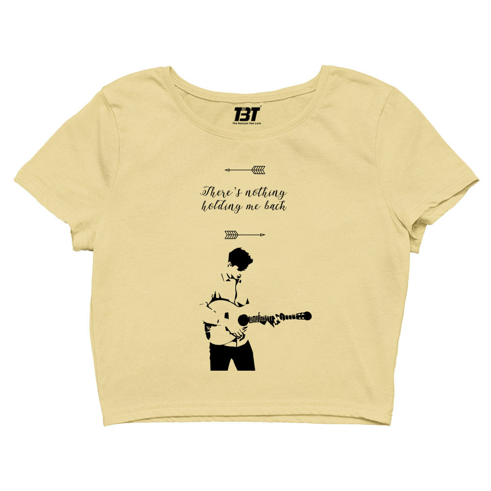 shawn mendes nothing holding me back crop top music band buy online india the banyan tee tbt men women girls boys unisex white