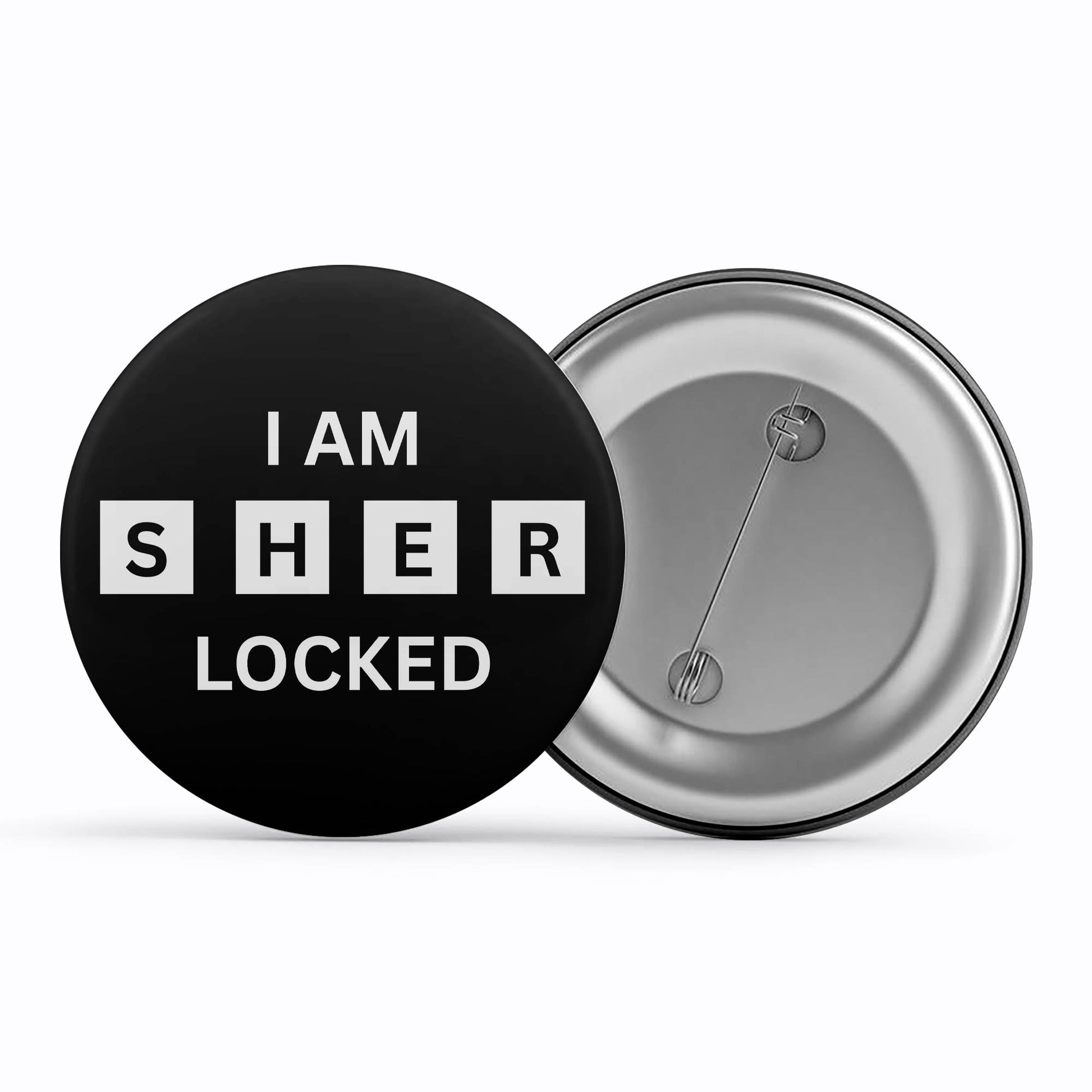 Sherlock Badge - Sherlocked Metal Pin Button The Banyan Tee TBT