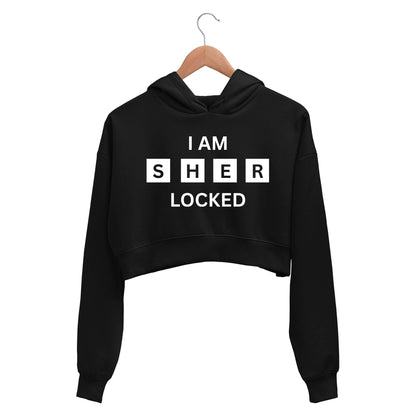 Sherlock Crop Hoodie - Sherlocked Crop Hooded Sweatshirt for Women The Banyan Tee TBT