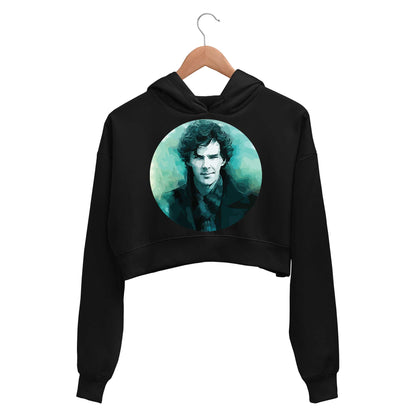 Sherlock Crop Hoodie - Just Deduce It Crop Hooded Sweatshirt for Women The Banyan Tee TBT