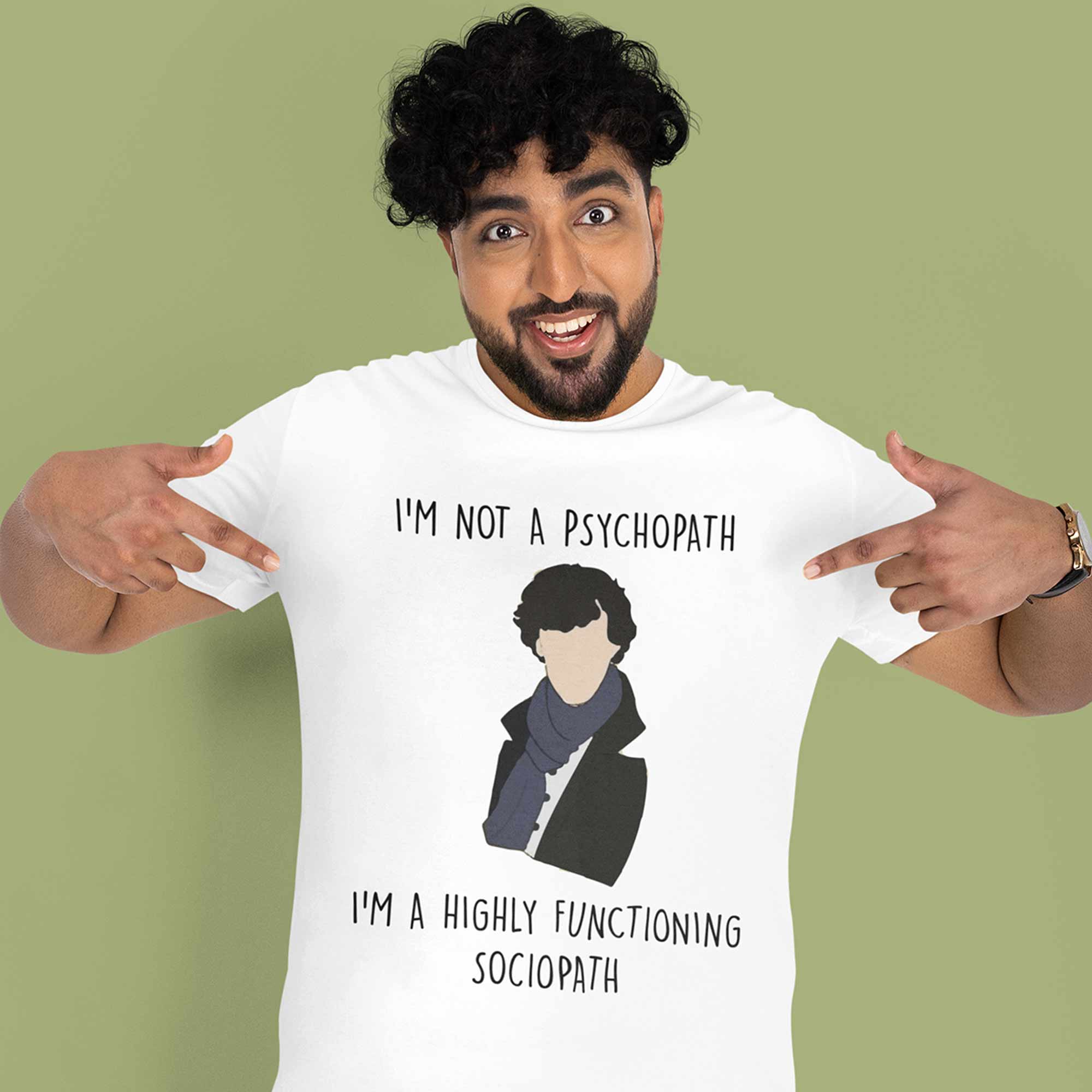Buy Sherlock T shirt Sociopath The Banyan Tee