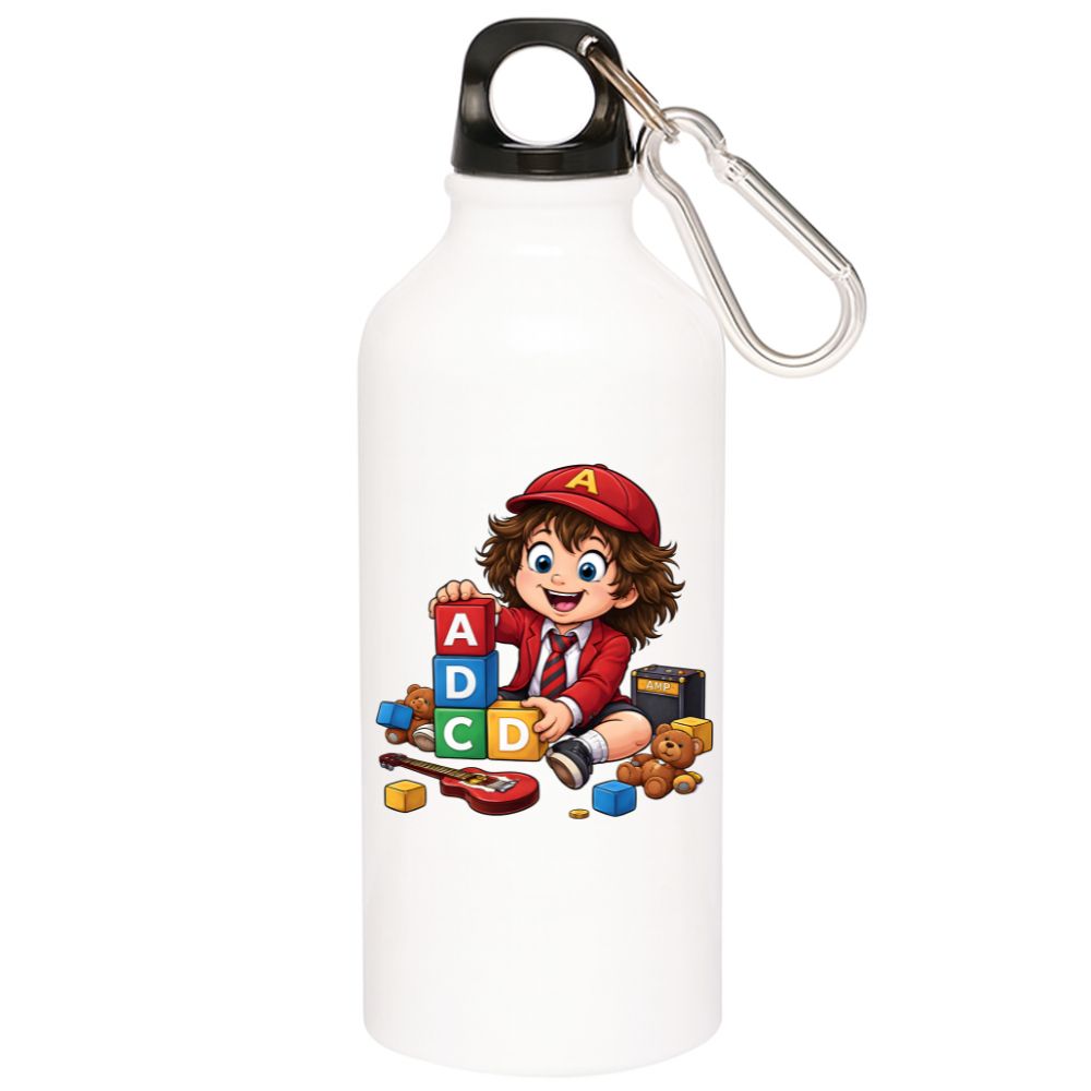 ac/dc back in blocks sipper steel water bottle flask gym shaker music band buy online india the banyan tee tbt men women girls boys unisex  