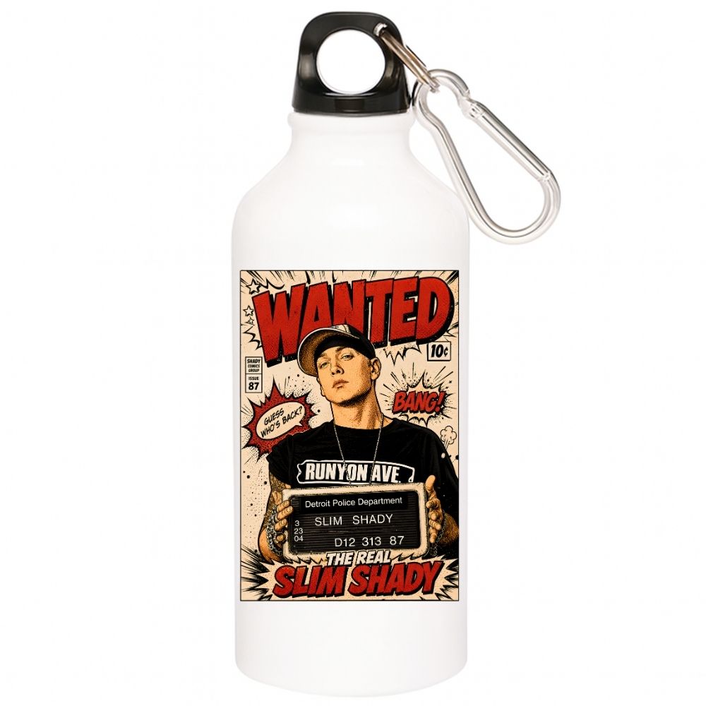 eminem real slim shady sipper steel water bottle flask gym shaker music band buy online india the banyan tee tbt men women girls boys unisex  