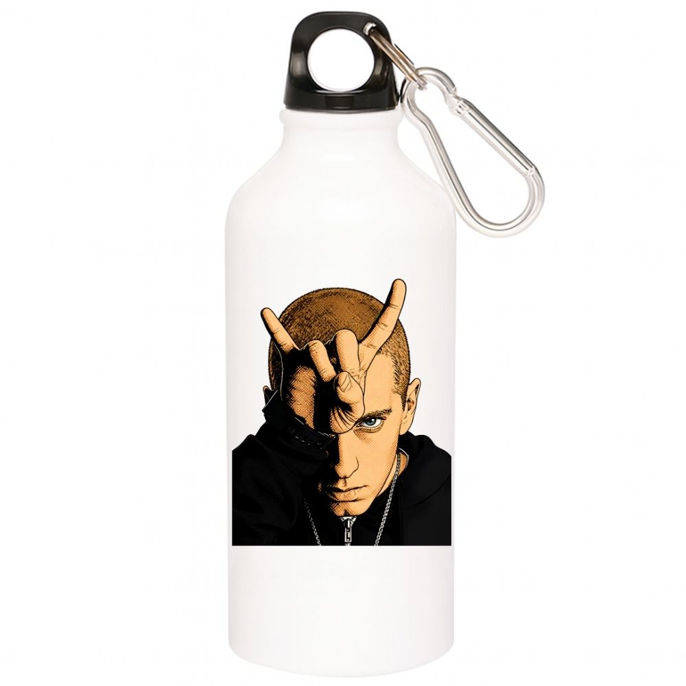 eminem bull horn sipper steel water bottle flask gym shaker music band buy online india the banyan tee tbt men women girls boys unisex  