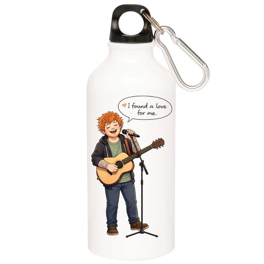 ed sheeran i found a love sipper steel water bottle flask gym shaker music band buy online india the banyan tee tbt men women girls boys unisex  