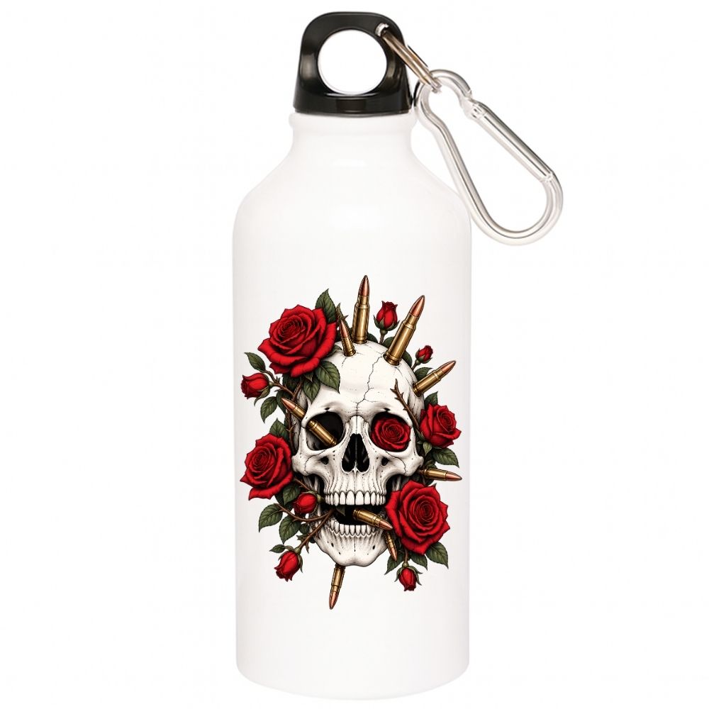 guns n' roses bullet bloom sipper steel water bottle flask gym shaker music band buy online india the banyan tee tbt men women girls boys unisex  