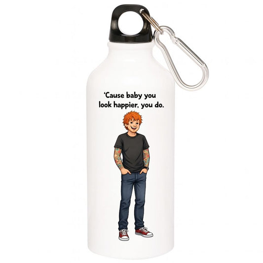 ed sheeran happier sipper steel water bottle flask gym shaker music band buy online india the banyan tee tbt men women girls boys unisex  