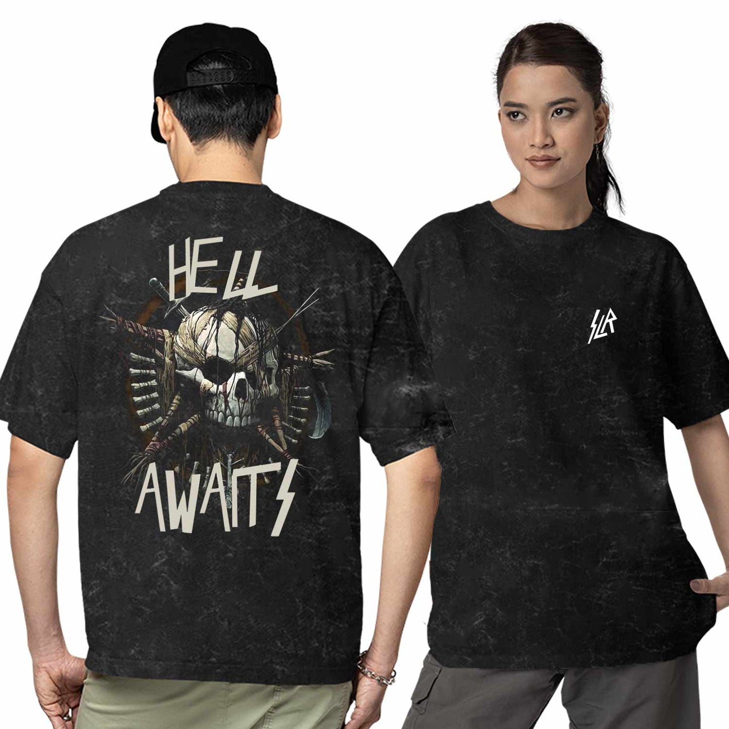 slayer oversized t shirt - hell awaits music t-shirt black buy online india the banyan tee tbt men women girls boys unisex