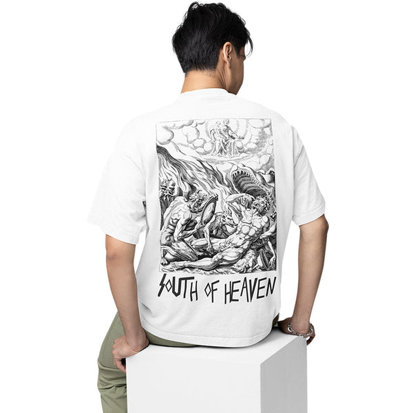 Buy Slayer Oversized T shirt - South Of Heaven – The Banyan Tee