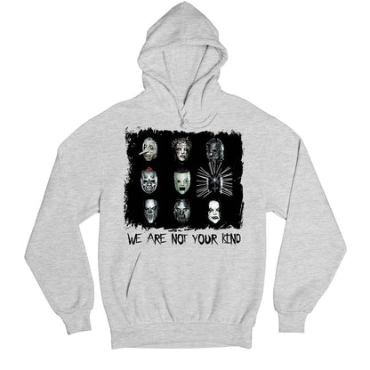 slipknot we are not your kind hoodie hooded sweatshirt winterwear music band buy online india the banyan tee tbt men women girls boys unisex gray