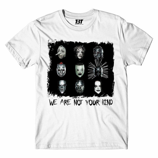 slipknot we are not your kind t-shirt music band buy online india the banyan tee tbt men women girls boys unisex white