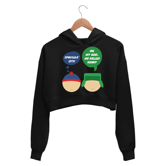 south park we killed kenny crop hoodie hooded sweatshirt upper winterwear tv & movies buy online india the banyan tee tbt men women girls boys unisex black south park kenny cartman stan kyle cartoon character illustration