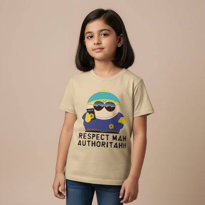 south park respect mah authoritah t-shirt tv & movies buy online india the banyan tee tbt men women girls boys unisex beige south park kenny cartman stan kyle cartoon character illustration
