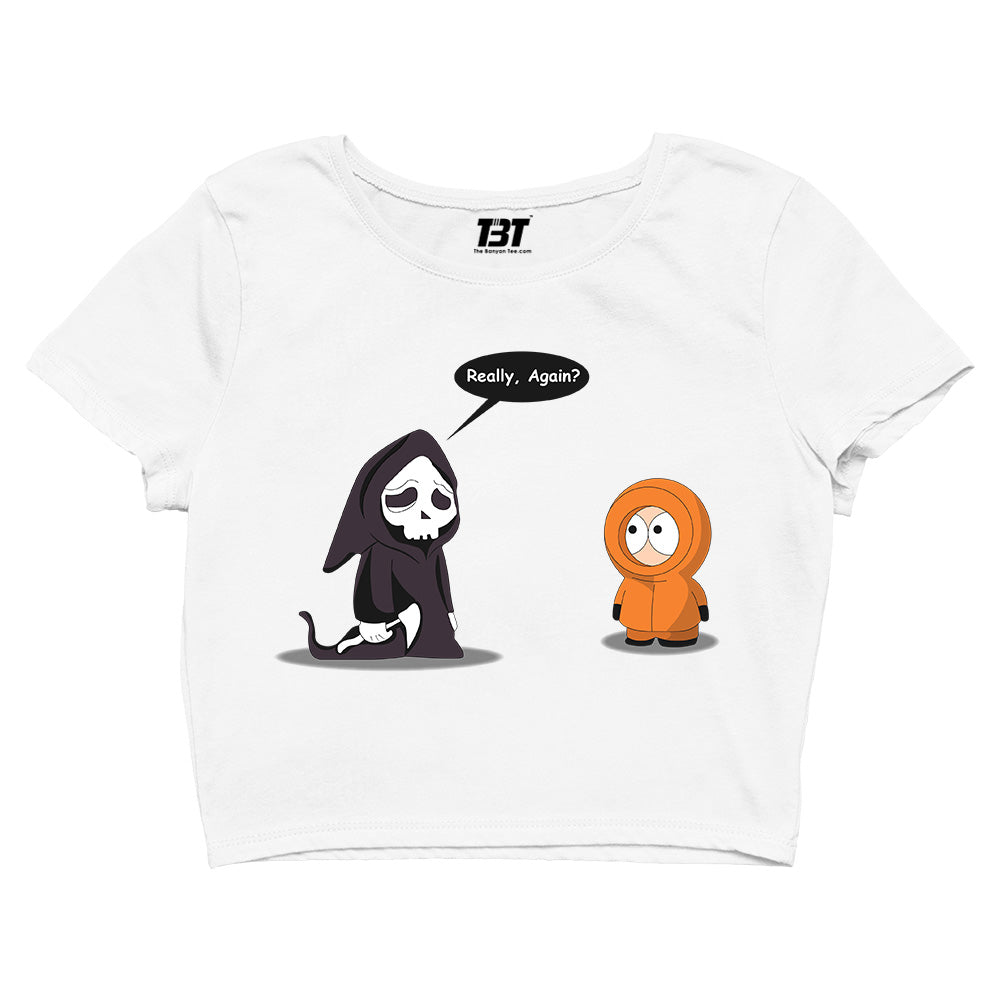 south park grim reaper crop top tv & movies buy online india the banyan tee tbt men women girls boys unisex Sky Blue south park kenny cartman stan kyle cartoon character illustration grim reaper