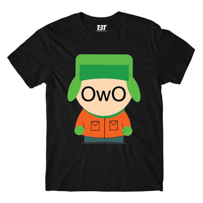 south park owo t-shirt tv & movies buy online india the banyan tee tbt men women girls boys unisex white south park kenny cartman stan kyle cartoon character illustration owo