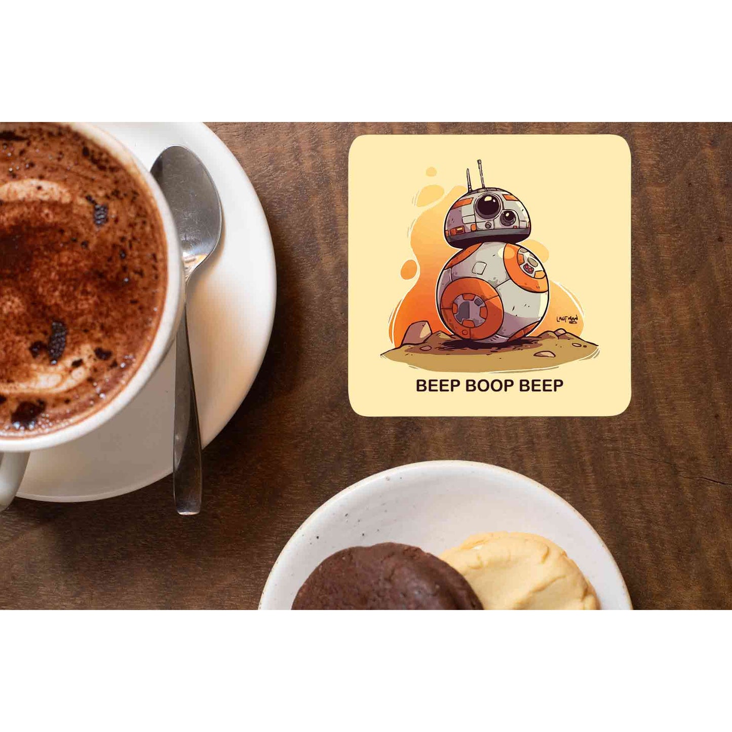 star wars bb-8 coasters wooden table cups indian tv & movies buy online india the banyan tee tbt men women girls boys unisex