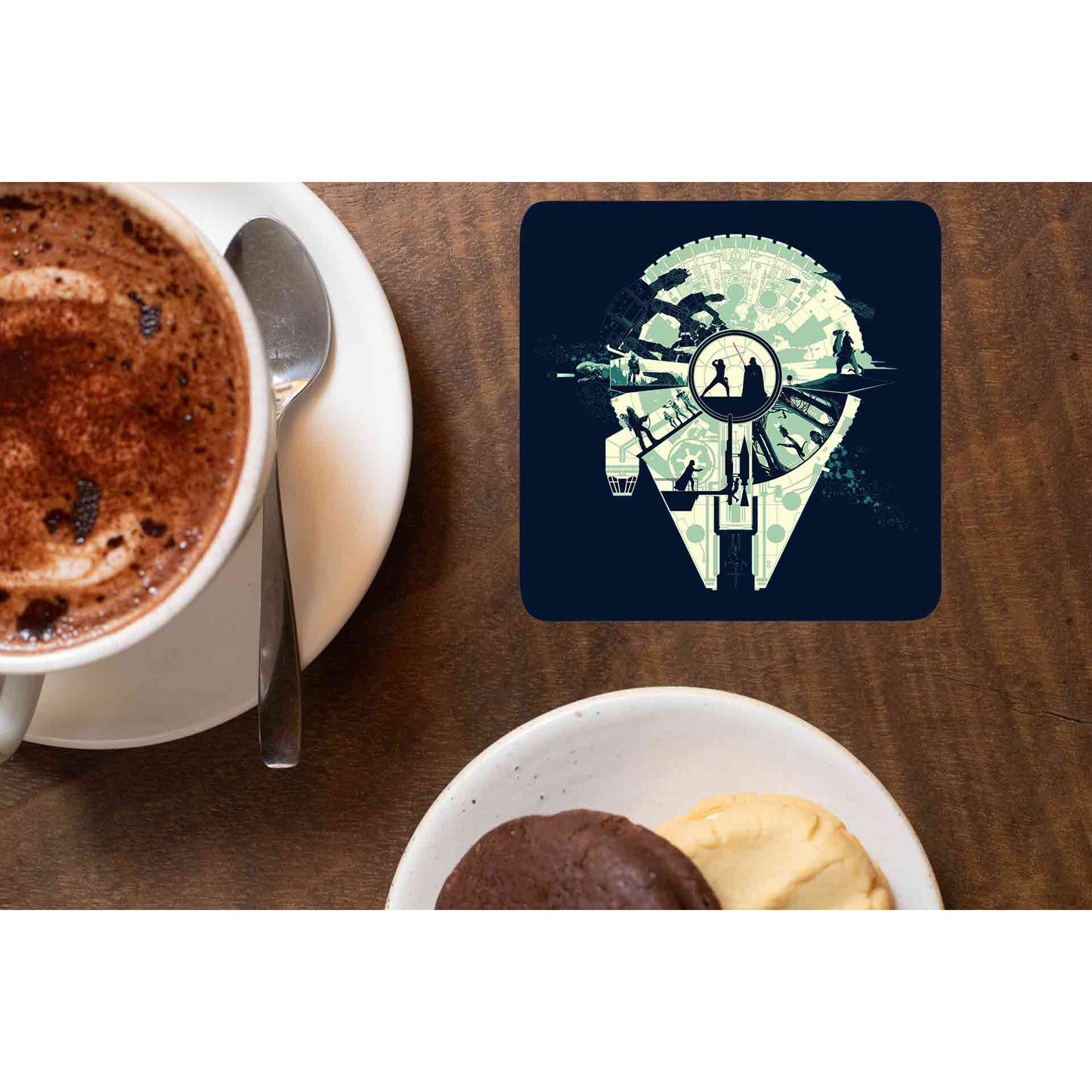 star wars luke vs. vader coasters wooden table cups indian tv & movies buy online india the banyan tee tbt men women girls boys unisex