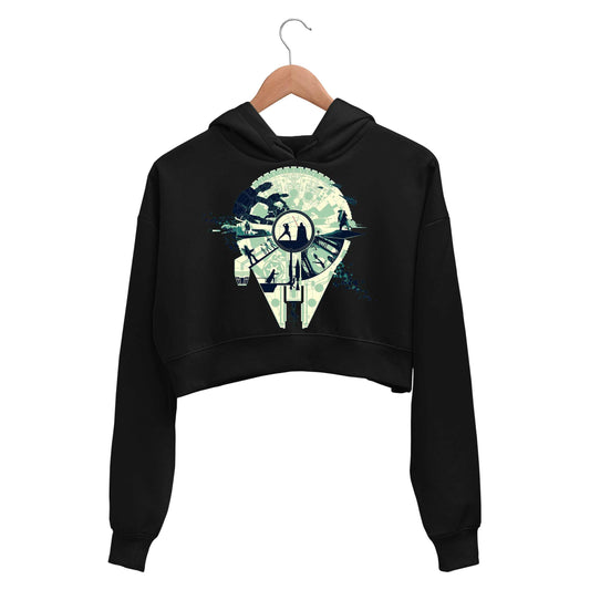 star wars luke vs. vader crop hoodie hooded sweatshirt upper winterwear tv & movies buy online india the banyan tee tbt men women girls boys unisex black