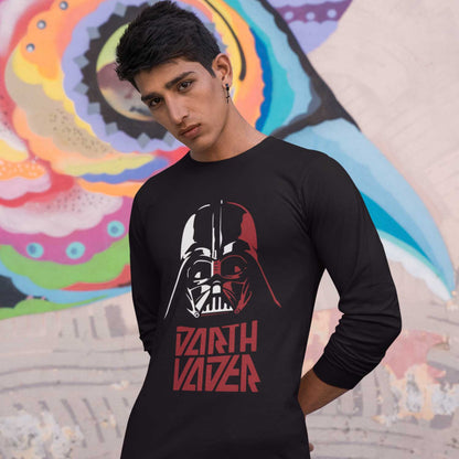 star wars darth vader full sleeves long sleeves tv & movies buy online india the banyan tee tbt men women girls boys unisex black