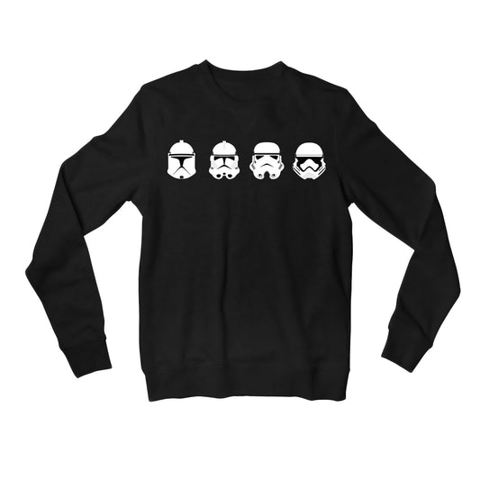 star wars war helmets sweatshirt upper winterwear tv & movies buy online india the banyan tee tbt men women girls boys unisex black