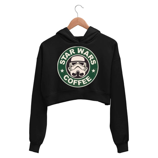 star wars star coffee crop hoodie hooded sweatshirt upper winterwear tv & movies buy online india the banyan tee tbt men women girls boys unisex black