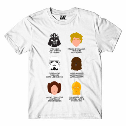 star wars who said what t-shirt tv & movies buy online india the banyan tee tbt men women girls boys unisex white dialogues